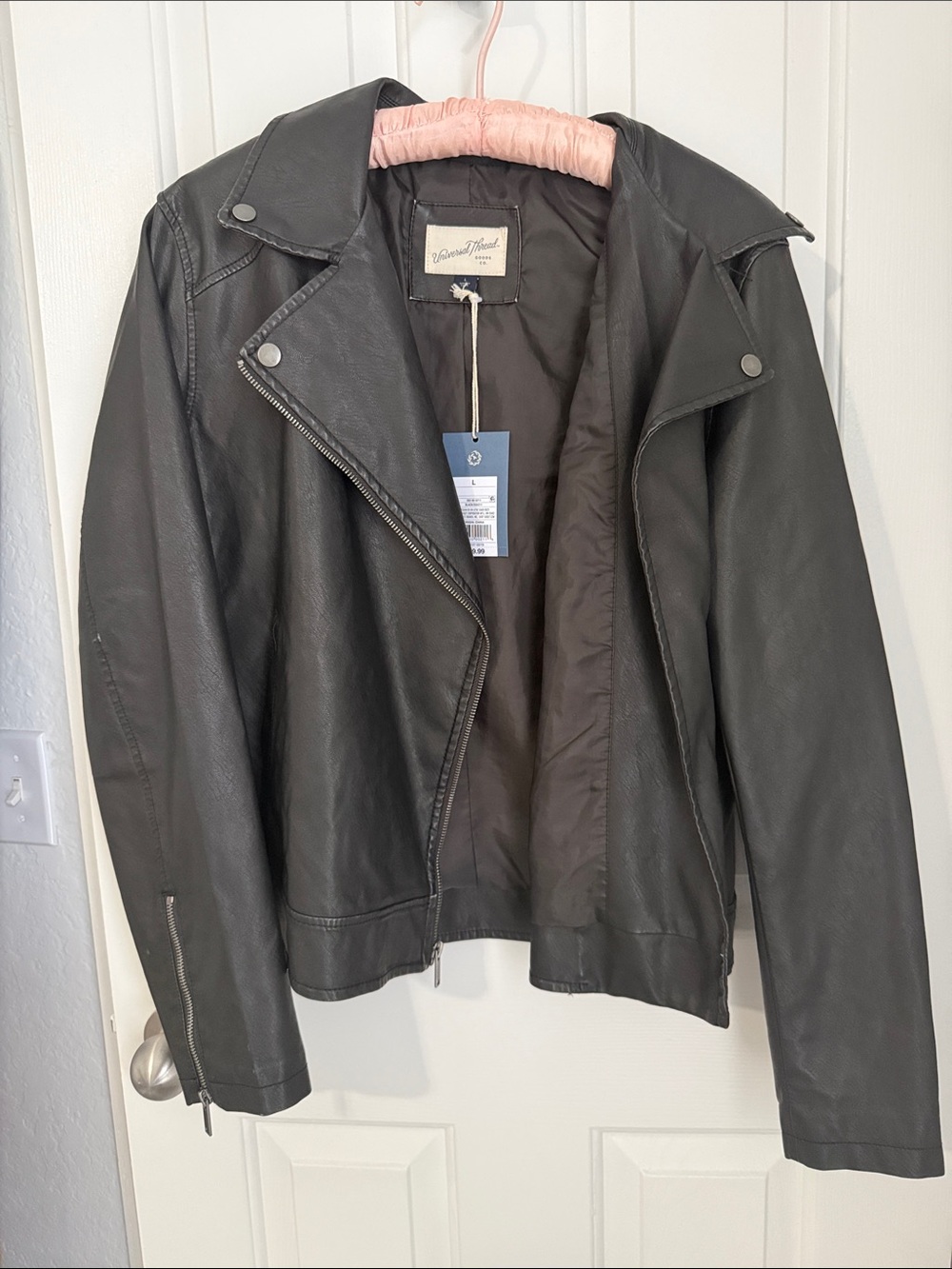 NWT Black Leather Jacket
